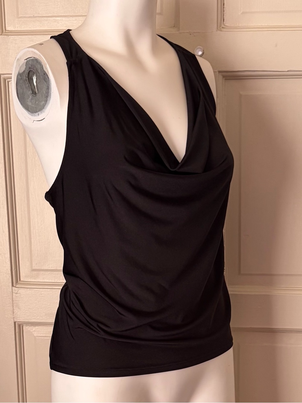 Express Black Sleeveless Cowl Neck Tank - Picture 2 of 9